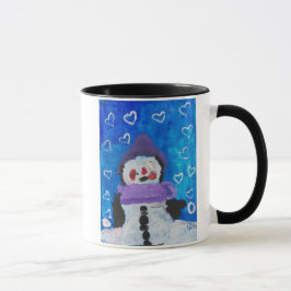 Pinguin Lieben Wintercard Tasse