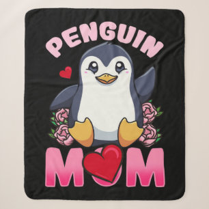 Pinguin-Mama Geschenk für die eigentümerische Pi Sherpadecke