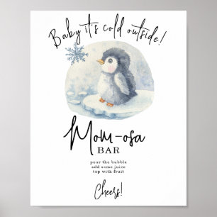 Pinguin - Mama-osa-Riegel Poster