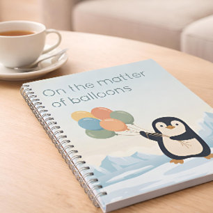 Pinguin mit Ballons Trockener Humor individuelle Notizblock