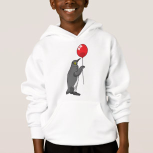 Pinguin mit Balloon Hoodie