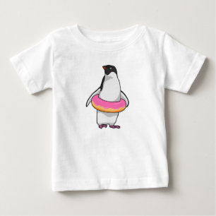 Pinguin mit Donut Baby T-shirt
