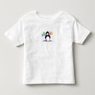 Pinguin mit farbenfrohen Balloons Kleinkind T-shirt
