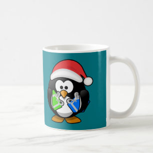 Pinguin mit Geschenken Kaffeetasse