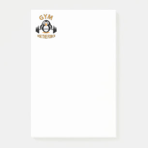 Pinguin mit Grill Post-it Klebezettel