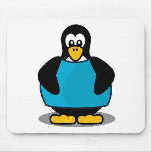 Pinguin mit Hemd Mousepad