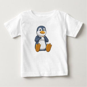 Pinguin mit Kaffee-Cup Baby T-shirt