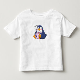 Pinguin mit Kaffee-Cup Kleinkind T-shirt