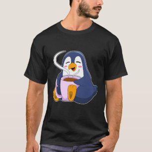 Pinguin mit Kaffee-Cup T-Shirt