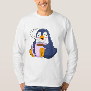 Pinguin mit Kaffee-Cup T-Shirt