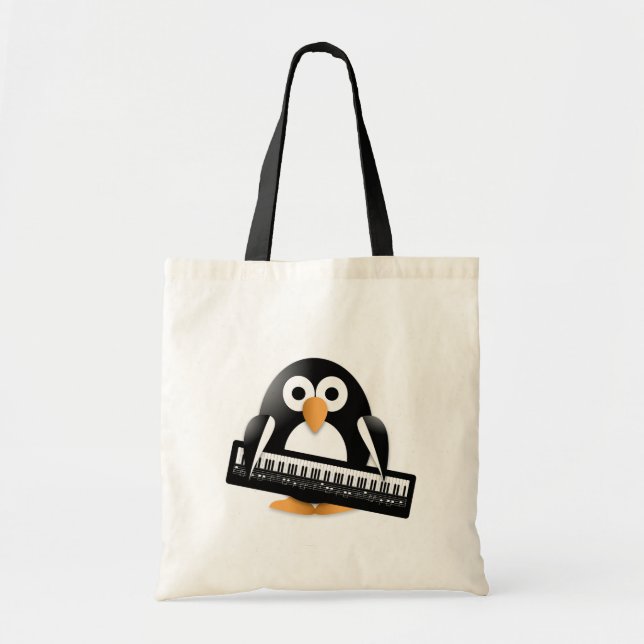 Pinguin mit Klavier Tragetasche (Vorne)