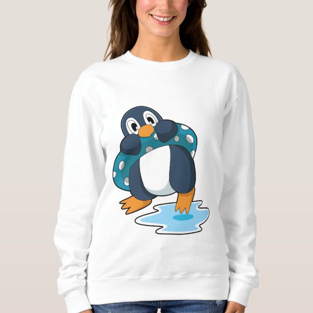 Pinguin mit Lifebuoy Sweatshirt (Vorderseite)