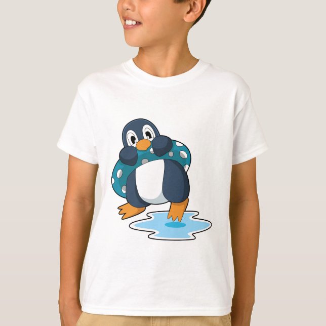 Pinguin mit Lifebuoy T-Shirt (Vorderseite)