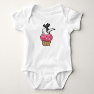 Pinguin mit Muffin Baby Strampler