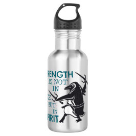 Pinguin mit Sai Motivierend Edelstahlflasche