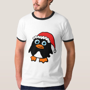 Pinguin mit Santa-Mütze T-Shirt