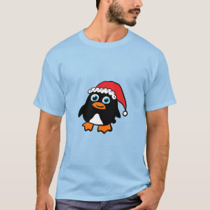 Pinguin mit Santa-Mütze T-Shirt