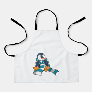 Pinguin mit Scarf Schürze
