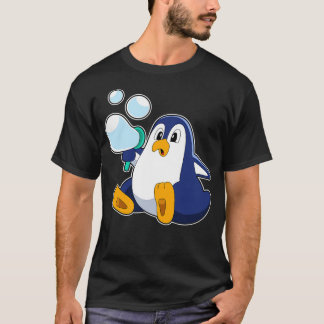 Pinguin mit Seifenblasen T-Shirt