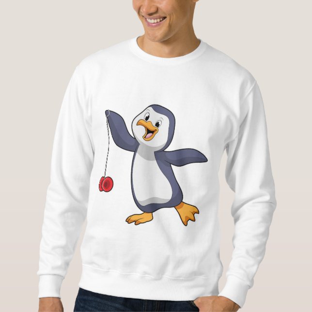 Pinguin mit Yo-Yo Sweatshirt (Vorderseite)