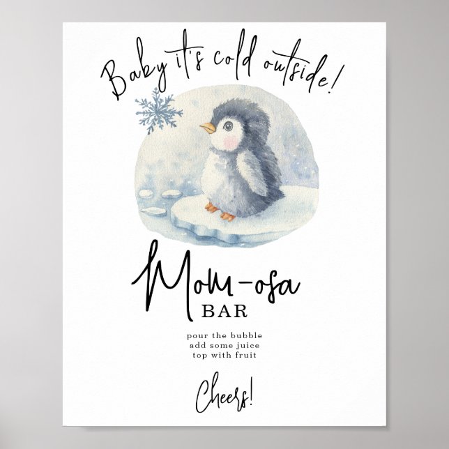 Pinguin - Mom-osa-Bar Poster (Vorne)