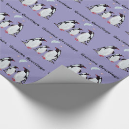 Pinguin-Mond-Packpapier Geschenkpapier