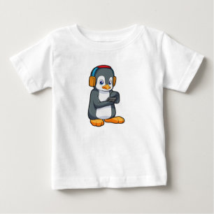 Pinguin Music Headphone Baby T-shirt