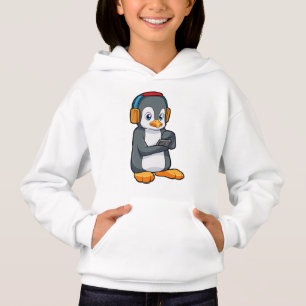 Pinguin Music Headphone Hoodie