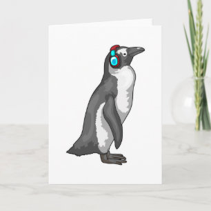 Pinguin Music Headphone Karte