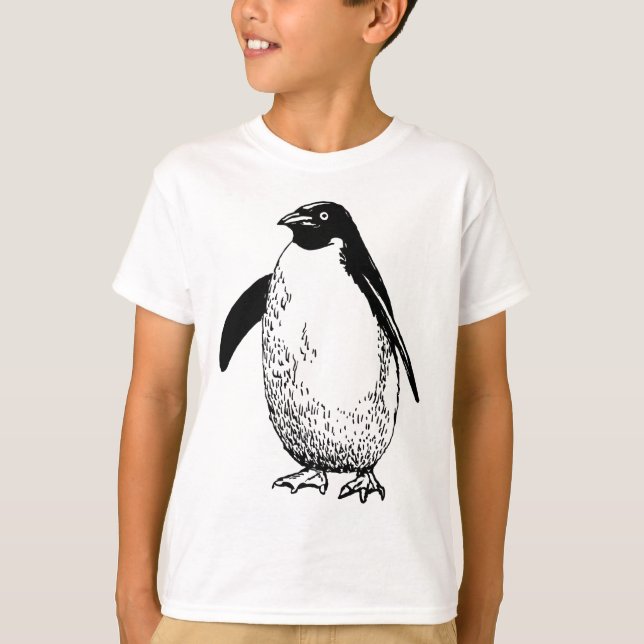 Pinguin-Muster T-Shirt (Vorderseite)