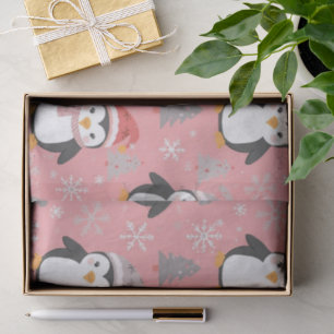 Pinguin-Muster Weihnachten Seidenpapier