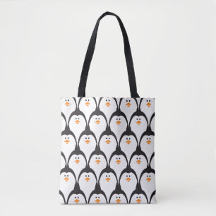 Pinguin nahtloses Muster.  Tasche