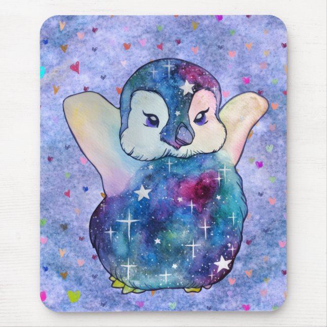 Pinguin namens Button Mousepad (Vorne)