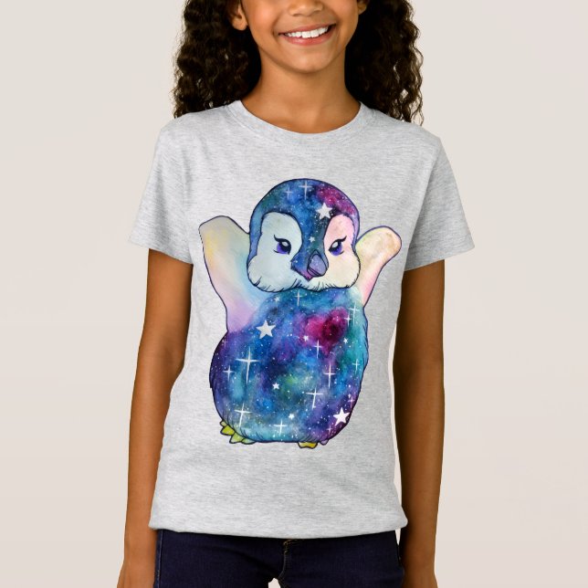 Pinguin namens Button T-Shirt (Vorderseite)