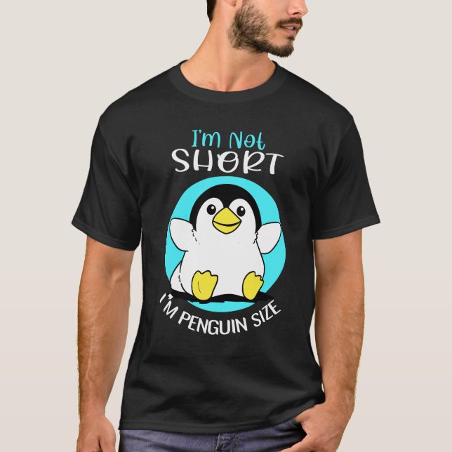 Pinguin Nicht Kurze Niedliche Penguin Größe Fairy  T-Shirt (Vorderseite)