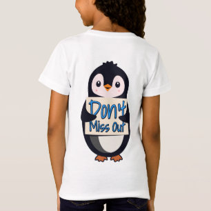 Pinguin Nicht Verpassen Schild T-Shirt