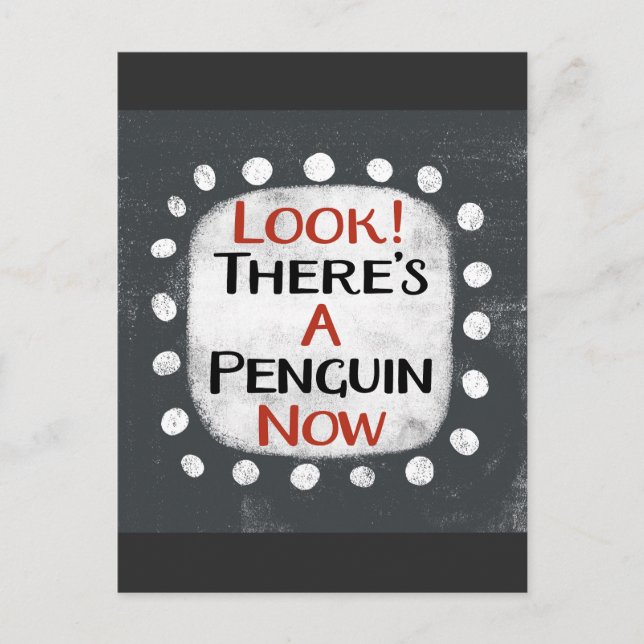 Pinguin Now Postcard Postkarte (Vorderseite)