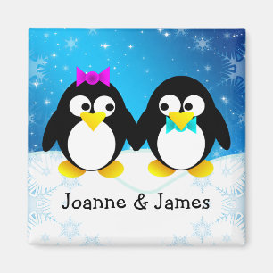 Pinguin-Paar Magnet