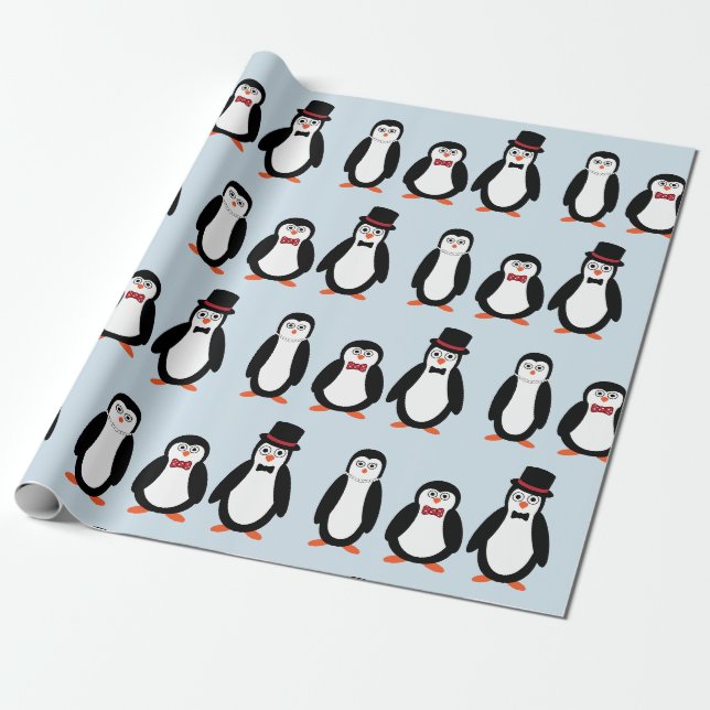 Pinguin-Packpapier Geschenkpapier (Ungerollt)