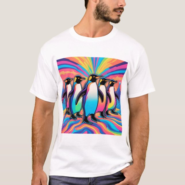 Pinguin-Party T-Shirt (Vorderseite)