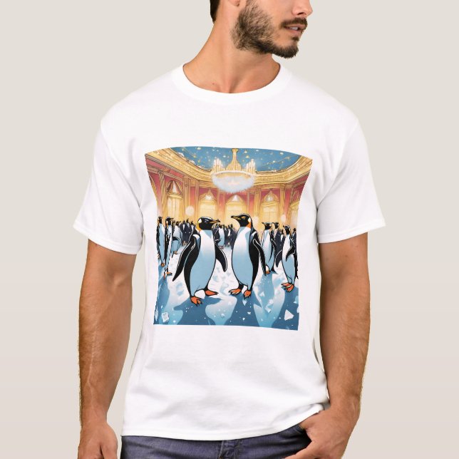 Pinguin-Party T-Shirt (Vorderseite)
