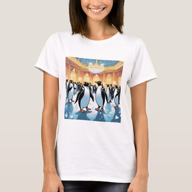 Pinguin-Party T-Shirt (Vorderseite)