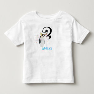 Pinguin Partying - Tiere Geburtstagsparty Kinder i Kleinkind T-shirt