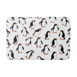 Pinguin Pattern Badematte