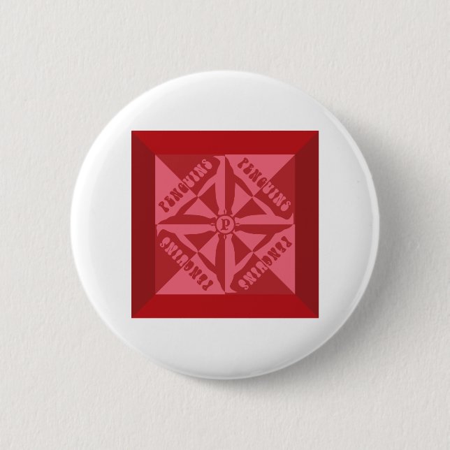 Pinguin Pattern Button (Vorderseite)