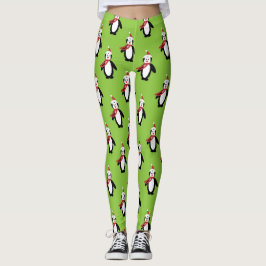 Pinguin Pattern Leggings