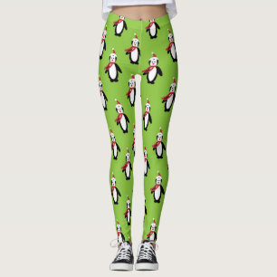 Pinguin Pattern Leggings