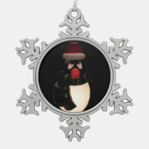 Pinguin Pewter Ornament