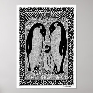 Pinguin-Plakat Poster