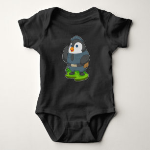 Pinguin-Polizist-Polizei Baby Strampler